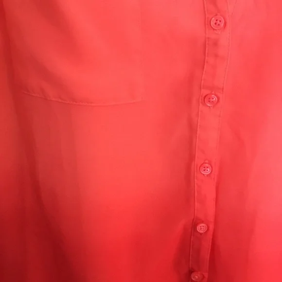 Covington Ladies Gradient Color Change Blouse Comes With Camisole Coral Size L - Picture 4 of 7